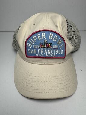 Super Bowl 50 Hat Cap Snap Back One Size Mens Beige NFL Football Bay Area '47